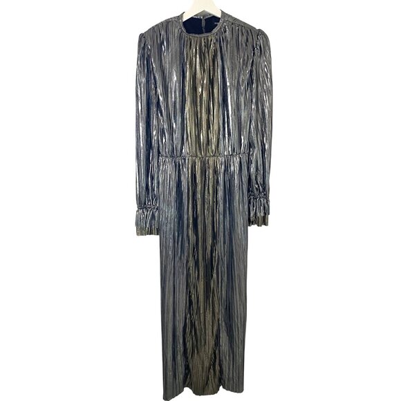 Sabina Musayev Gal Metallic Two-Tone Maxi Dress Sz S NWT Modern Contemporary - Picture 2 of 13